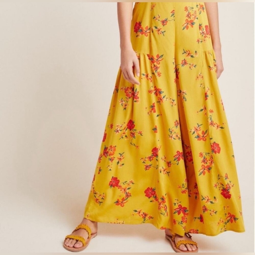 Anthropologie+ Yellow Jumpsuit NEW With Tags - Picture 2 of 7